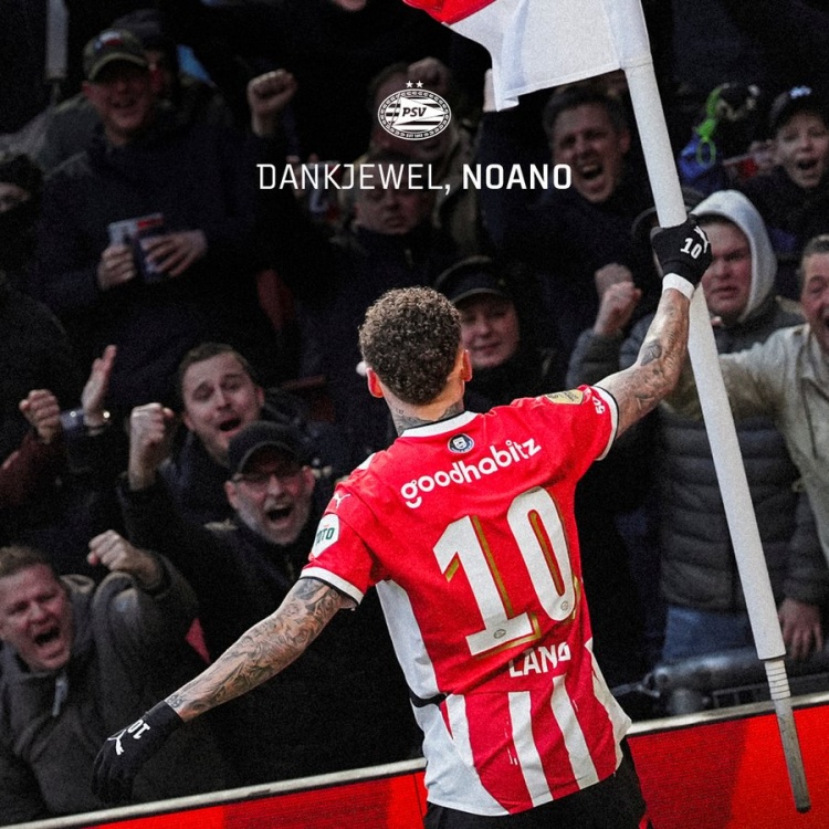 官方：埃因霍温边锋诺阿-朗加盟那不勒斯 据悉转会费总价2700万欧