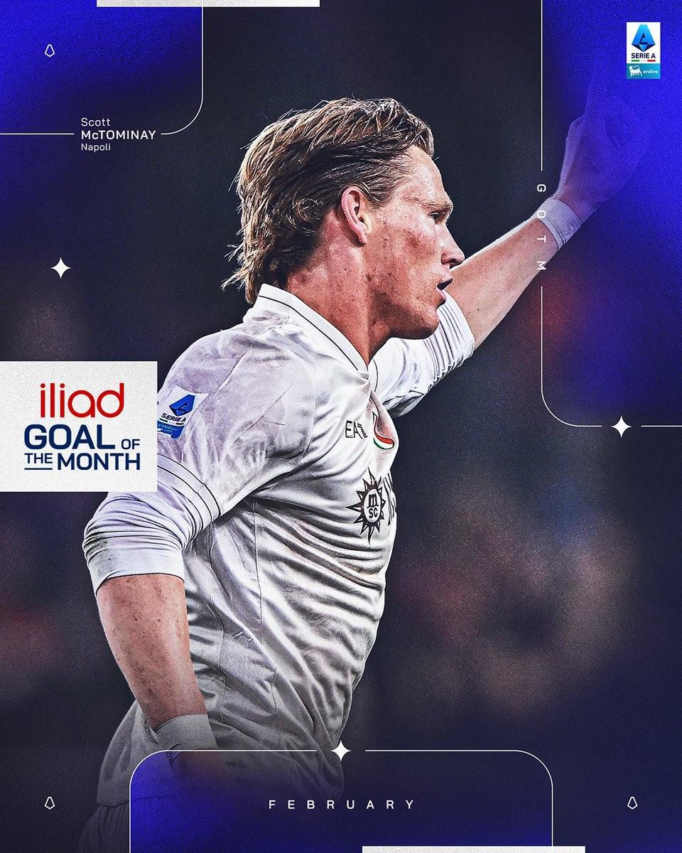 华体会体育登录入口-官方：麦克托米奈对阵热那亚的世界波当选意甲2月最佳进球